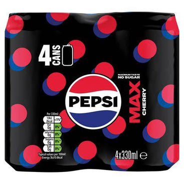 PEPSI MAX CHERRY 330ml 4p
