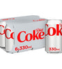 CC DIET COKE 6pk 4s 330ml