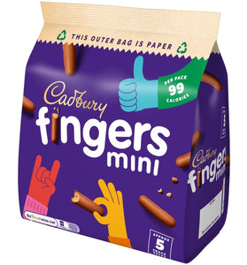 CADBURY MINI FINGER 5pk
