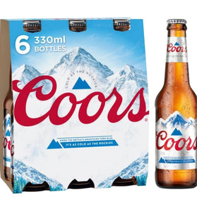 COORS BTL 330ml 6pk 4s