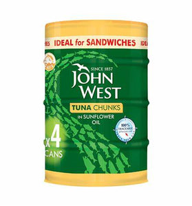 JOHN WEST TUNA SF OIL 4pk