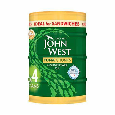 JOHN WEST TUNA SF OIL 4pk