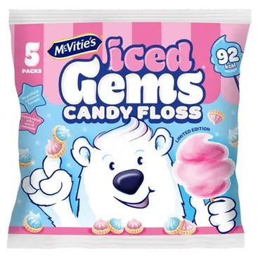 ICED GEMS CANDY FLOSS 5pk