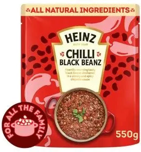 HNZ CHILLI BLK BEANS 550g