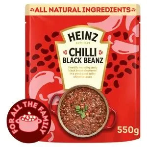HNZ CHILLI BLK BEANS 550g