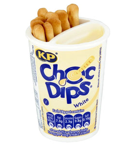 KP CHOC DIPS WHITE 28g
