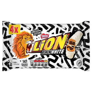LION BAR BLK WHT 4pk 10s